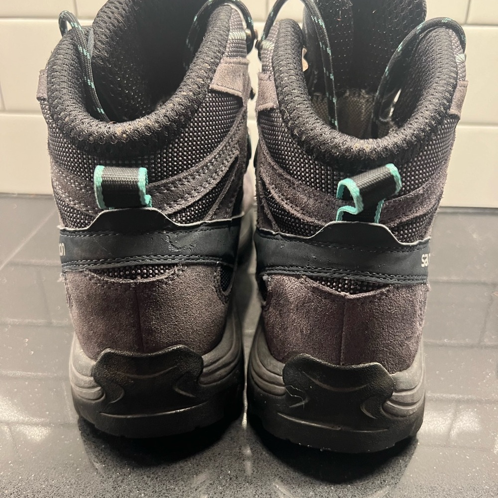 Salomon Black Lace Up Boots - Picture 4 of 8